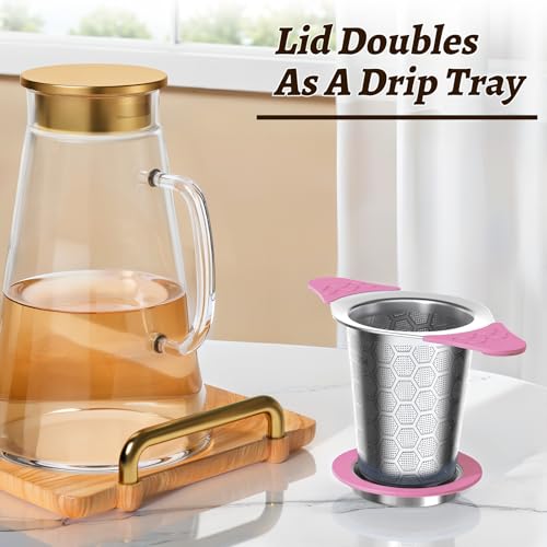 Tea Infuser for Loose Leaf Tea (1 Pack - Sakura Pink)