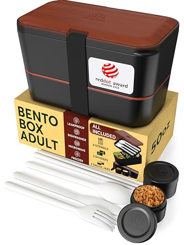 Bento Box Adult (L - 50 oz / Sapele Black)