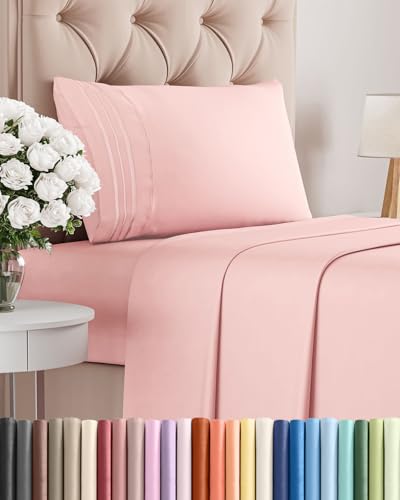 Twin Size 3 Piece Sheet Set (31 - Baby Pink / Twin)