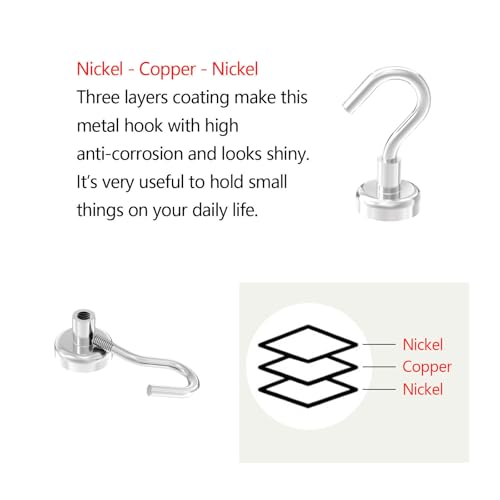 Heavy Duty Magnetic Hooks 5 (32 Count)