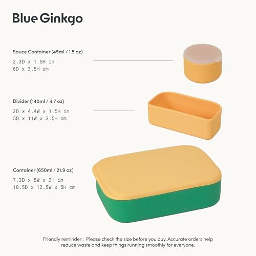 Bento Style Silicone Lunch Box Set