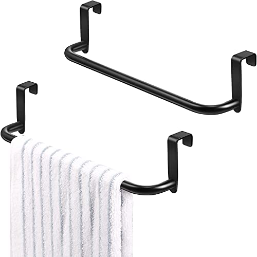 Over Cabinet Door Towel Bar (Black)