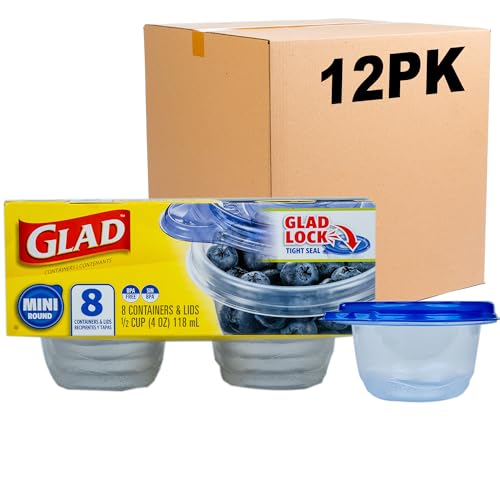 GladWare Mini Round Food Storage Containers (Round / 4 oz - 96 Count)