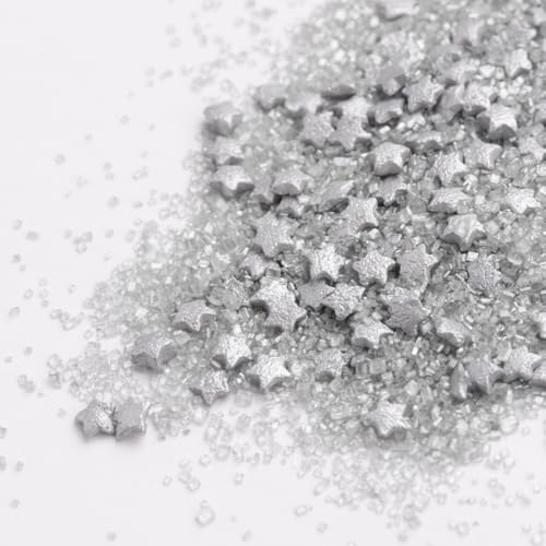 Sanding Sugar Crystals for Baking & Decorating (Silver Galaxy)