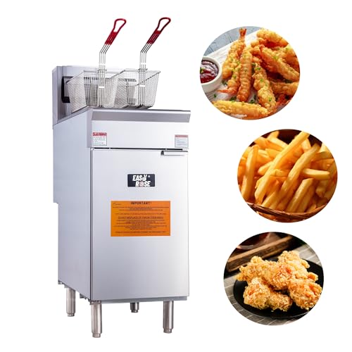 40 lb Commercial Propane Deep Fryer (Liquid Propane:34-46 lbs)