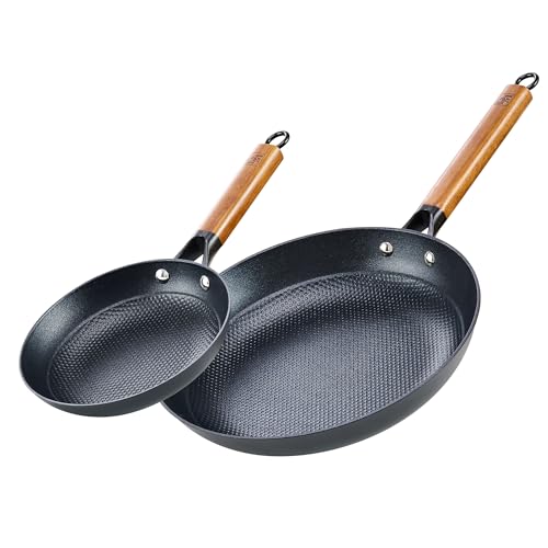 Cast Iron 8 12 Inch Nonstick Skillets (2 Count)