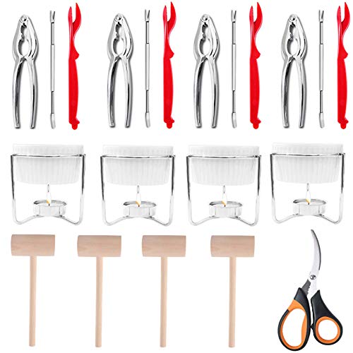 21 Pcs Seafood Tools Set includes 4 Crab Forks
