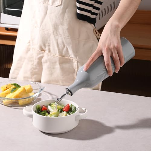 Sweejar Large Ceramic Olive Oil Dispenser Bottle (Gray / 24 oz, Set of 1)
