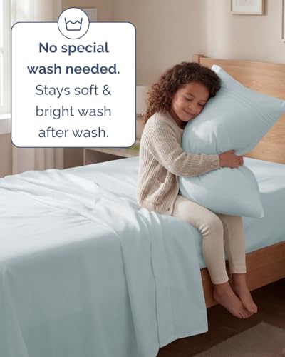 Twin Size 3 Piece Sheet Set (23 - Ice Blue / Twin)