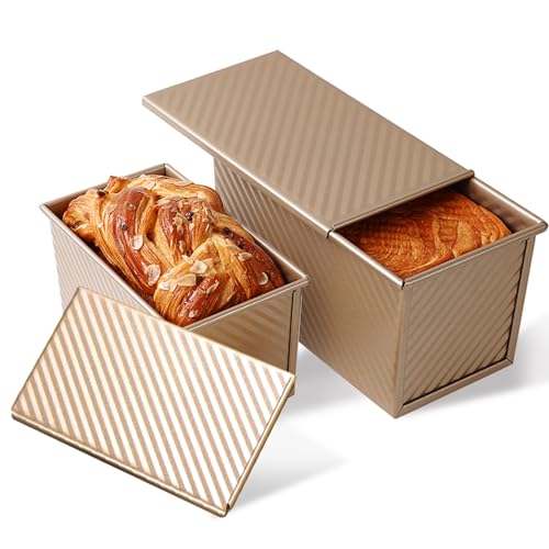 2 Pack Pullman Loaf Pan with Lid