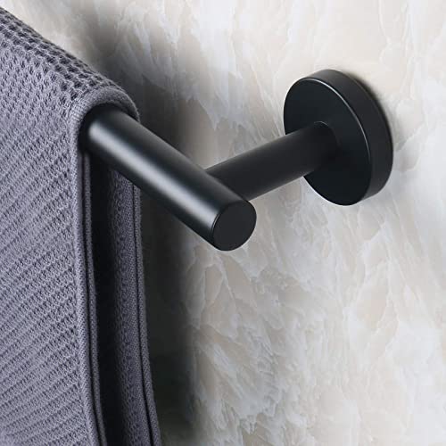 Bath Towel Bar (Matte Black / 16 Inch)