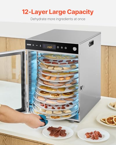 Food Dehydrator Machine (12-Trays/800W/Rotary)