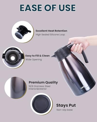 2.2L 74Oz Thermal Coffee Carafe (Purple / 74.4 Ounces)