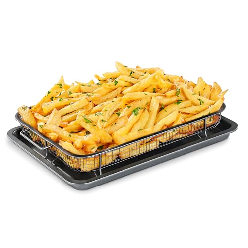 Air Fryer Tray (Gray / 13.78" × 8.86")