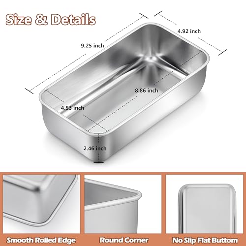 Bread Loaf Pan for Baking (8.5 Count)