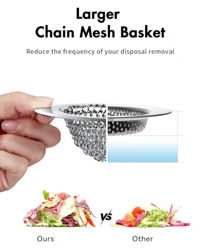 Kitchen Sink Drain Strainer (Silver)