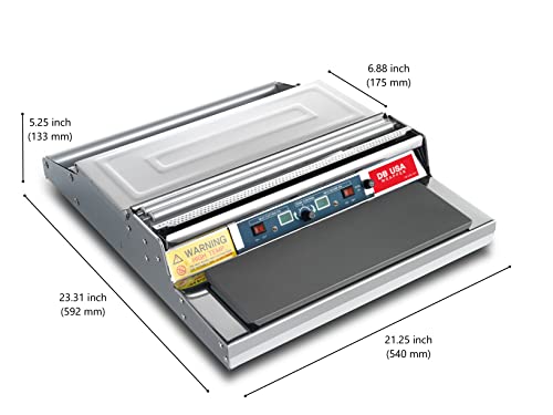 CW-500E, 20 Inch / 500 mm Hand Wrapping Machine Film Wrapper for Food Packaging, MADE IN KOREA
