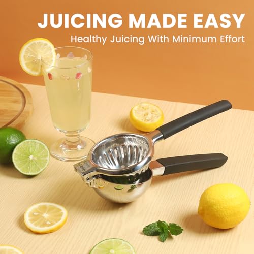 304 Stainless Steel Lemon Squeezer (Black)