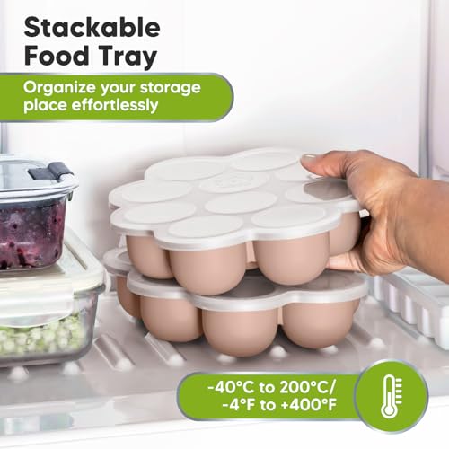 Silicone Food Freezer Trays with Lid (Dusk)