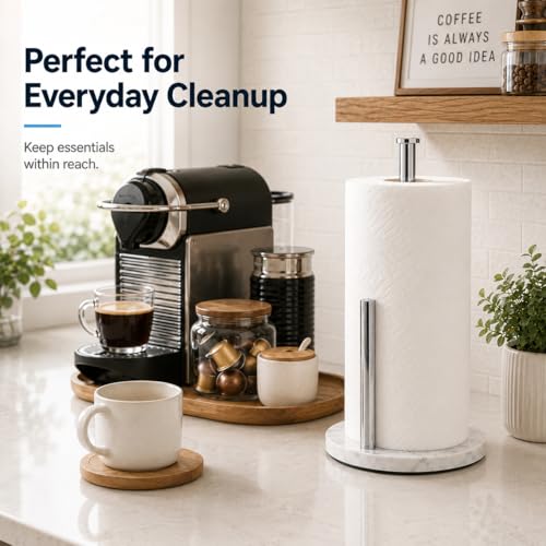 Chrome Paper Towel Holder for Kitchen Countertop (Chrome)