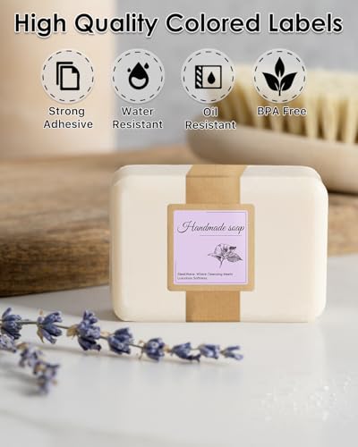 2"x2" Purple Square Thermal Labels