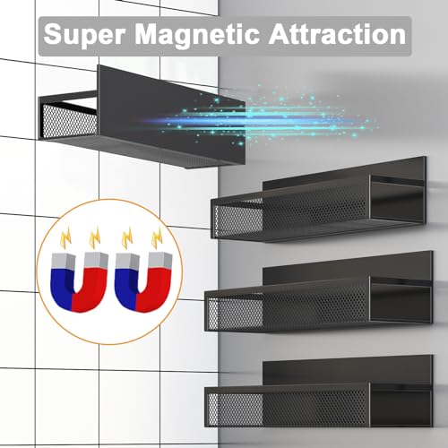 Magnetic Spice Rack for Refrigerator (4 Count)
