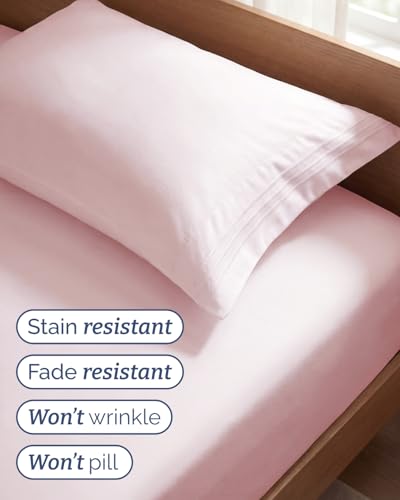Twin Size 3 Piece Sheet Set (30 - Lavender Pink / Twin)