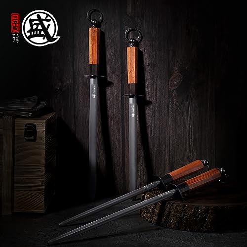 12 Inch Round Honing Steel for Knives (Round Sharpening Rod / 12 inch)