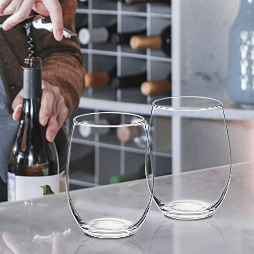 10 ARC Stemless Wine Glasses Set (10 Count)