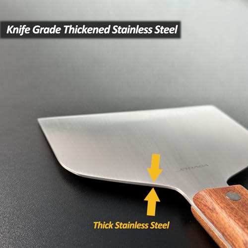 Stainless Steel Metal Spatula Set For Griddle (3" x 5", 5" x 6", 5.5")