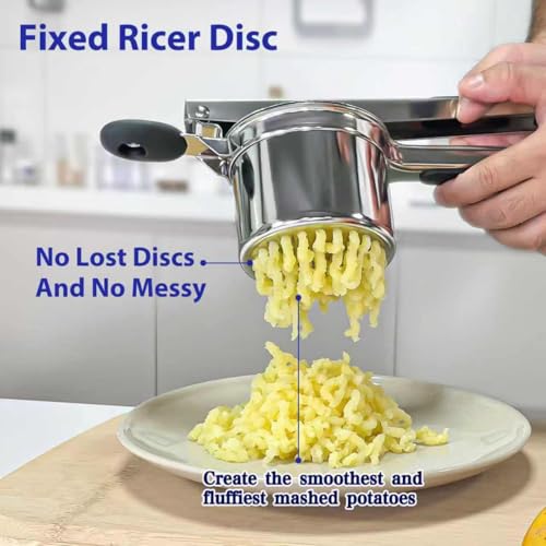 Potato Ricer 15oz Stainless Steel Ricer for Mashed Potatoes