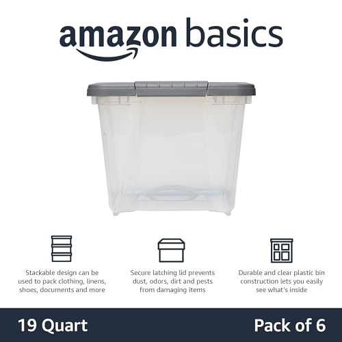 Plastic Storage Containers with Secure Latching Lids