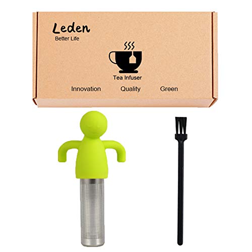 Stainless Steel Tea Infuser Steeper for Loose Tea Extra Fine Mesh Green (Green)