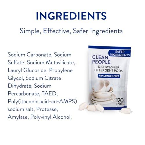 Clean People Dishwasher Pods (120 Count)