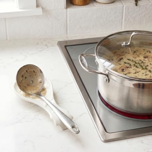 Spoon Rest for Stove Top (Floral Embossing)