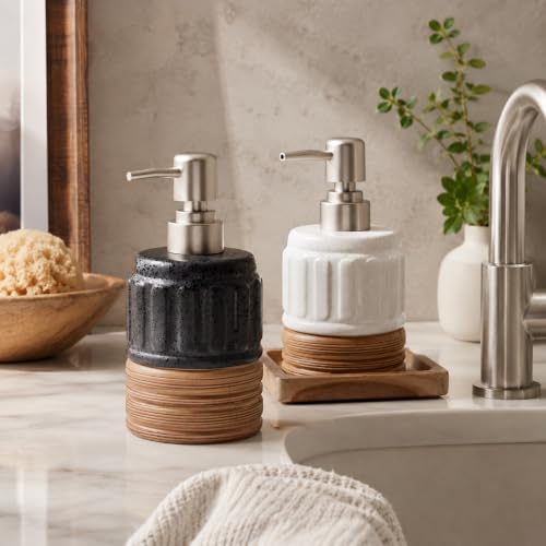 2 Pcs Soap Dispenser Bathroom (2 Pcs x 14Oz Soap Dispenser)
