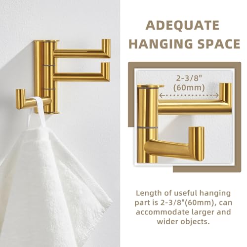 Brushed Gold Towel Hook (1 Pack / Brushed Gold)