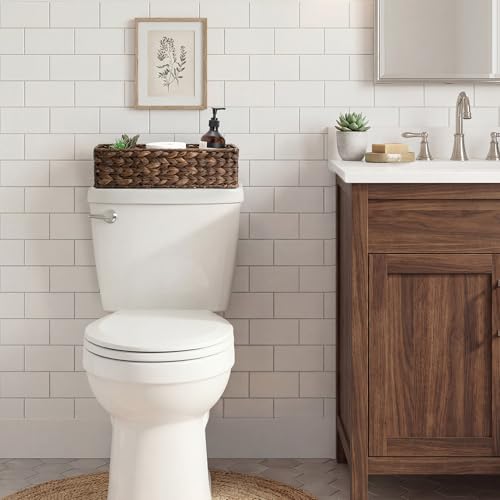 Small Toilet Paper Basket (Brown(water Hyacinth) / 15 ¾"L x 6 ½"W x 4 ¼"H)