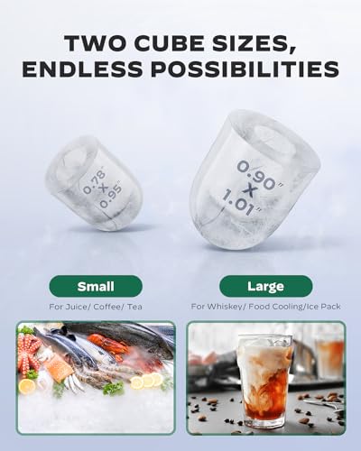 Portable Countertop Ice Maker (Black / 20 lbs)