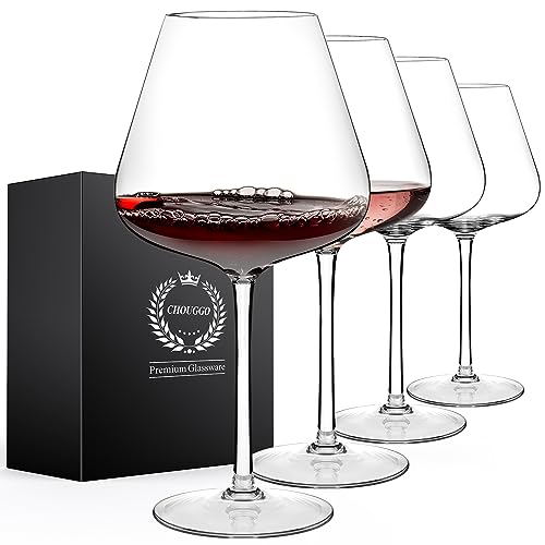 Super Large 28Oz Wine Glasses Set of 4 (4 Count)