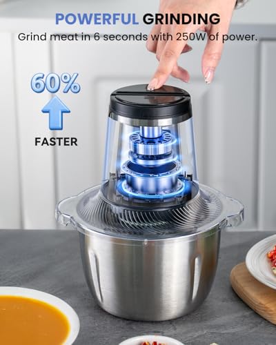 Food Processor (Bright Silver and Black)