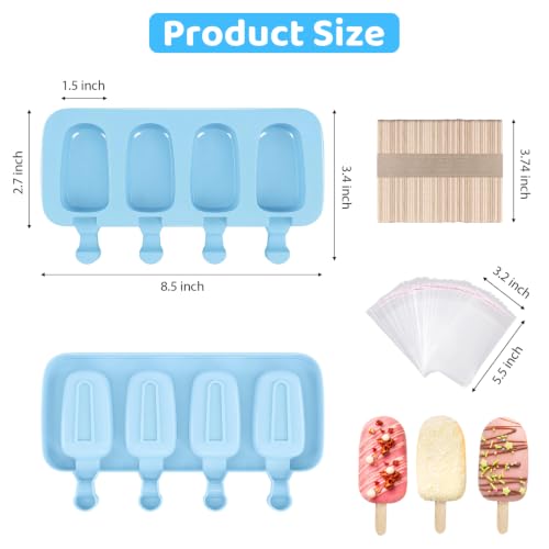 Popsicle Molds Set of 2 (Blue, Purple)