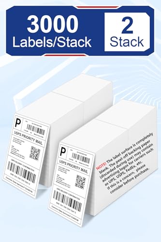 Bulk 4x6 Thermal Labels (4" x 6" - 6000 Labels)
