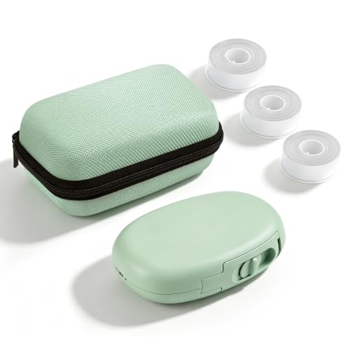 E10 Bluetooth Label Maker with 3 Tapes & Carrying Case (Green)