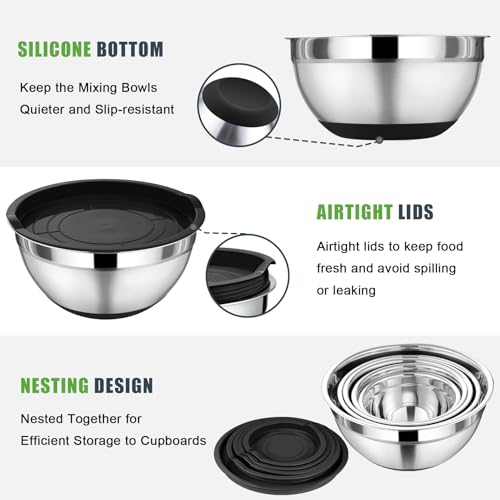 Mixing Bowls with Lid Set