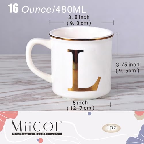 Ceramic Coffee Mug 16oz (Letter L Mug)