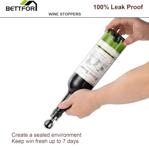 Vacuum Wine Bottle Stoppers 6Pcs (3 Count)