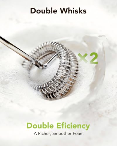 3-in-1 Electric Milk Frother with Stand, Rechargeable LED Display & 3 Speeds - Portable Whisk for Coffee, Protein Shakes, Baking - Makes Latte, Cappuccino, Matcha Foam -Blk (Rechargeable with stand) (black-5)