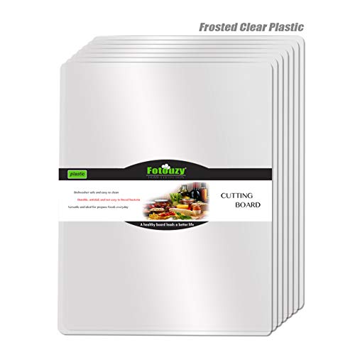 Plastic Cutting Board Set of 7 (Clear)