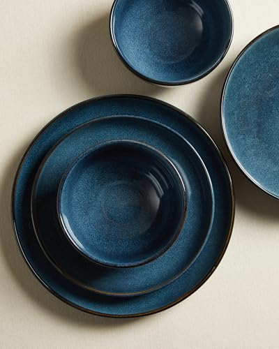 Stoneware Dinnerware Sets for 8 (Starry Blue / Set (32pcs))